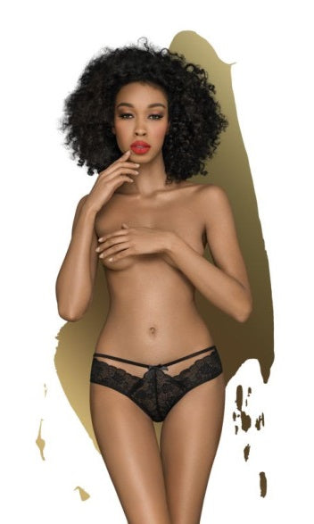 Penthouse Adore Me Panties Black Size S/M or M/L