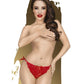 Penthouse Too Hot To Be Real Panties Red Size S/M or M/L or L/XL