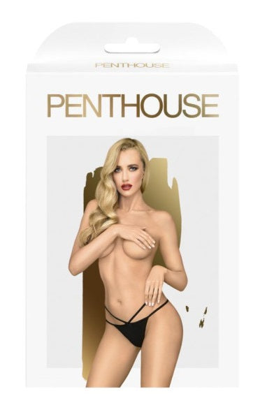 Penthouse Classified Panties Black Size S/M or M/L or L/XL