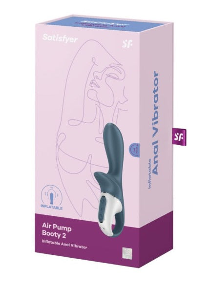 Satisfyer Air Pump Booty 2 Dark Grey - Inflatable Anal Vibrator