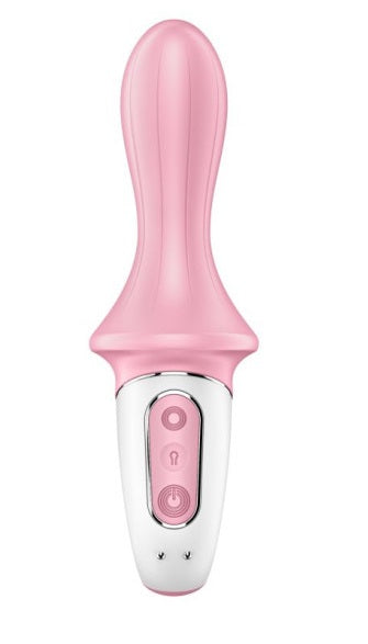 Satisfyer Air Pump Booty 5+ Red - Inflatable Anal Vibrator w App Control