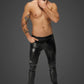 Noir Snake Wetlook Long Pants with Back Pockets Size S, M, L or XL