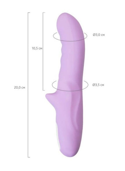 JOS Merry Gor Rotating Shaft Vibrator Violet