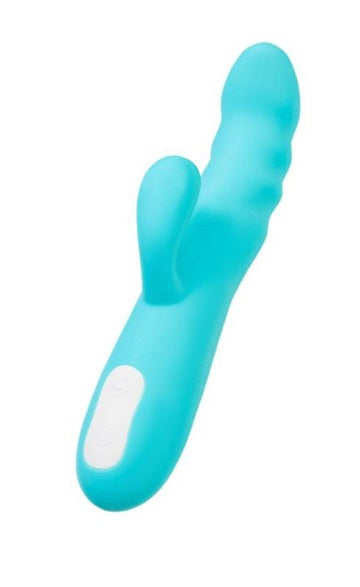 JOS Merry Swirl Rotating Shaft Rabbit Vibrator Blue