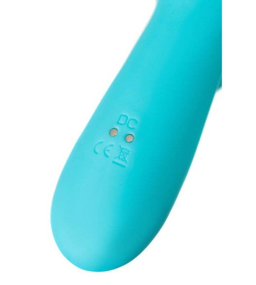 JOS Merry Swirl Rotating Shaft Rabbit Vibrator Blue