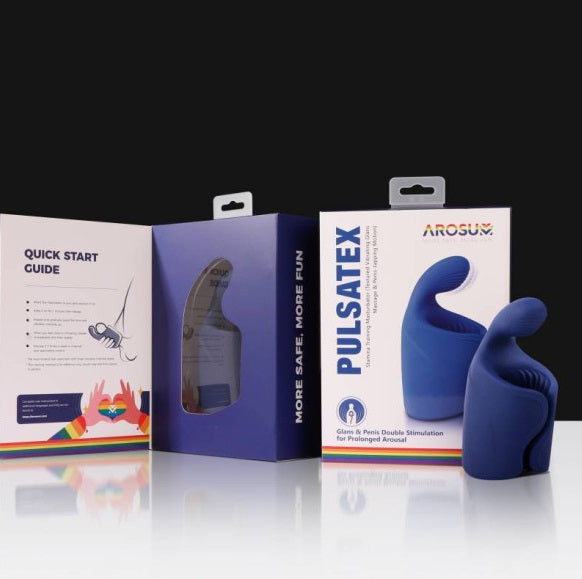 Arosum PulsateX Rechargeable Male Shaft and Glans Stimulator Vibrating Massager