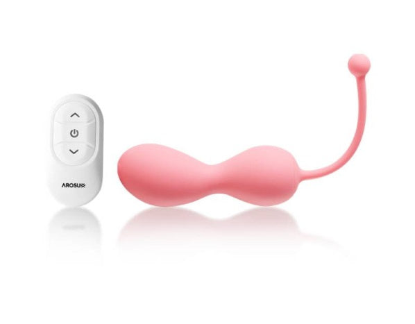 Arosum Kegelator Duo Vaginal Kegel Balls Come Hither Stimulator with Remote