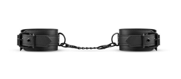 Bedroom Fantasies Faux Leather Handcuffs Black