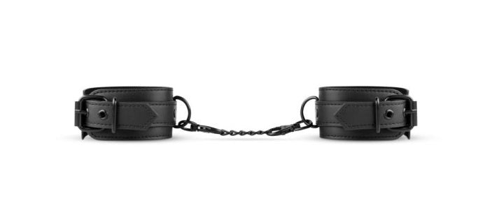 Bedroom Fantasies Faux Leather Ankle Cuffs Black