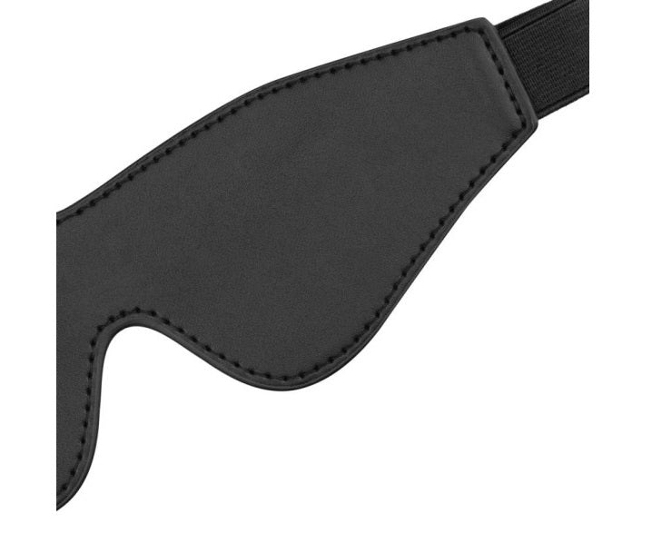 Bedroom Fantasies Faux Leather Blindfold Black