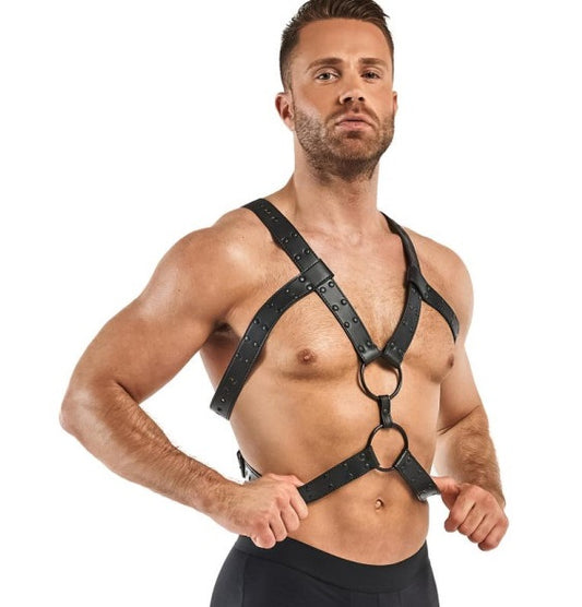 Bedroom Fantasies Rocco Bondage Harness Black