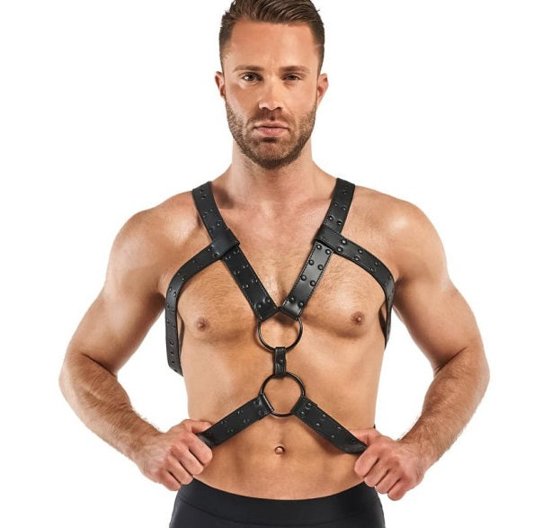 Bedroom Fantasies Rocco Bondage Harness Black