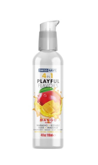 Swiss Navy Playful Flavours 4 In 1 Mango 4oz/118ml