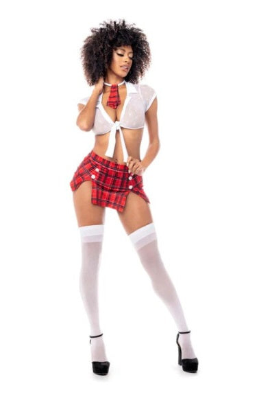 Mapale Lingerie Sexy Schoolgirl Costume Size S/M or L/XL