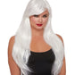 Dreamgirl Layered Long Wig White Size OS