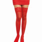 Dreamgirl Lace Top Thigh High Stockings Red Size OS