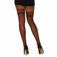 Dreamgirl Lace Top Thigh High Stockings Espresso Size OS