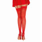 Dreamgirl Back Seam Sheer Thigh High Stockings Red Size OS