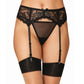 Dreamgirl Lace Garter Belt Belt Black Size OS