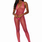 Dreamgirl Diamond Net Bodystocking Neon Pink Size OS