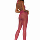 Dreamgirl Diamond Net Bodystocking Neon Pink Size OS