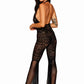 Dreamgirl Flare Leg Bodystocking Black Size OS