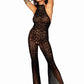 Dreamgirl Flare Leg Bodystocking Black Size OS