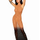 Dreamgirl Bodystocking Gown Black Size OS