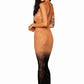 Dreamgirl Bodystocking Gown Black Size OS