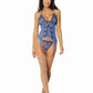 Dreamgirl Bustier w G-String Periwinkle Blue Size OS