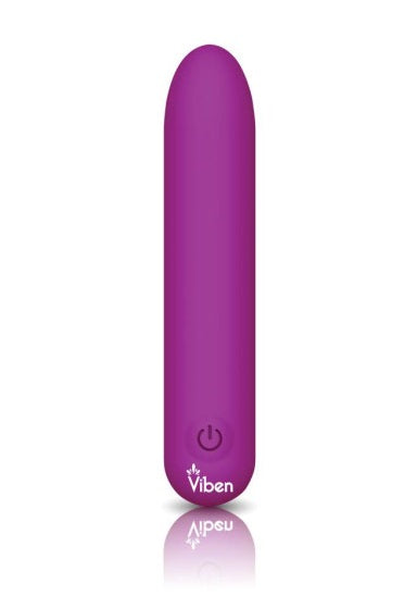 Viben Bombshell 5 Speed 9.5cm USB Mighty Bullet Vibrator Berry