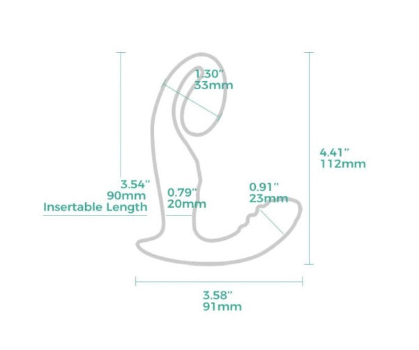 Arosum LushVibe Wearable Sprout-Shaped Unisex Vibrator