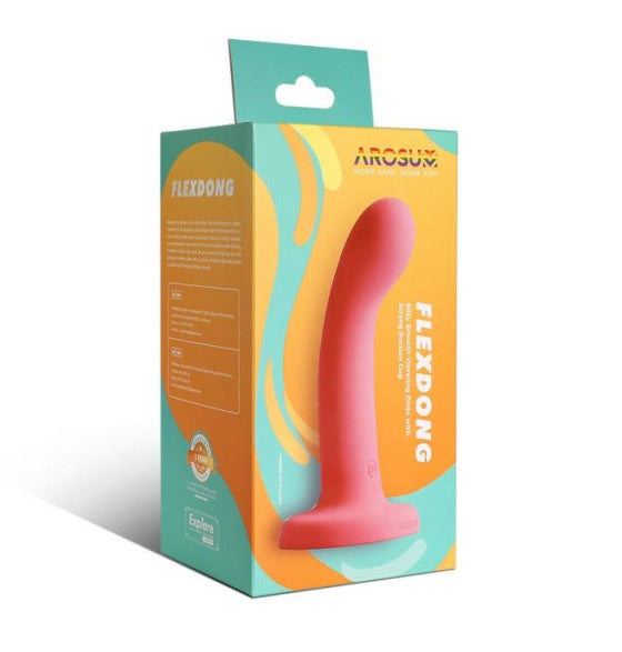 Arosum FlexDong Vibrating Strap-on Dildo