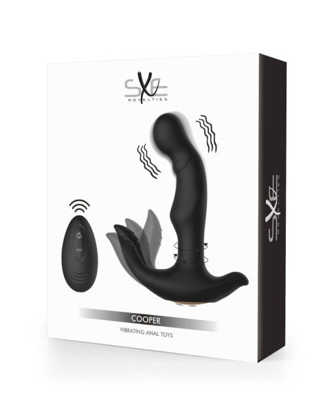 SXE Cooper Vibrating Remote Control Anal Prostate Dildo Plug