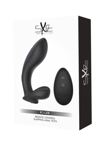 SXE Roger Remote Control Vibrating and Slapping Anal Dildo