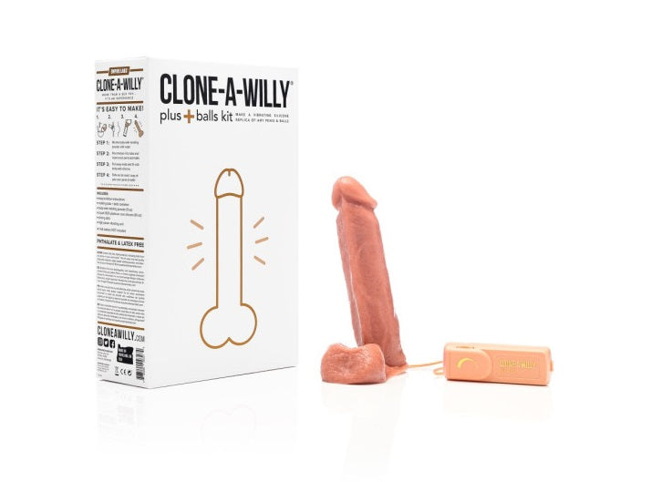 Clone a Willy Plus Balls Medium Skin Tone + Clone a Pussy Sleeve Kit - 2 Pack