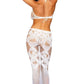 Dreamgirl Lingerie Seamless Bodystocking Gown w Lace Pattern Size OS