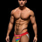 Rainbow Pride Jock Red Size S/M or M/L or L/XL