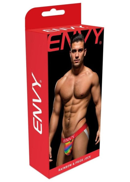 Rainbow Pride Jock Red Size S/M or M/L or L/XL