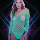 Lapdance Glow In The Dark Fencenet Long Sleeve Teddy Size OS