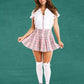 Teachers Pet 3 Pc Pink Private School Girl Costume One Size