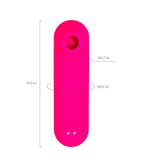 eroTeq Vacuum-Wave Clitoral Vibrator Molette Pink