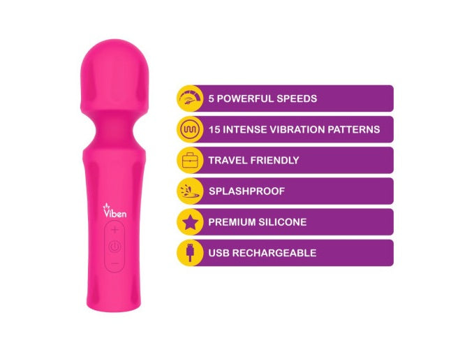 Viben Mighty Muse Massager Hot Pink