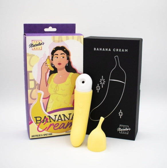 Natalies Toy Box Banana Cream Air Pulse G-Spot Vibrator