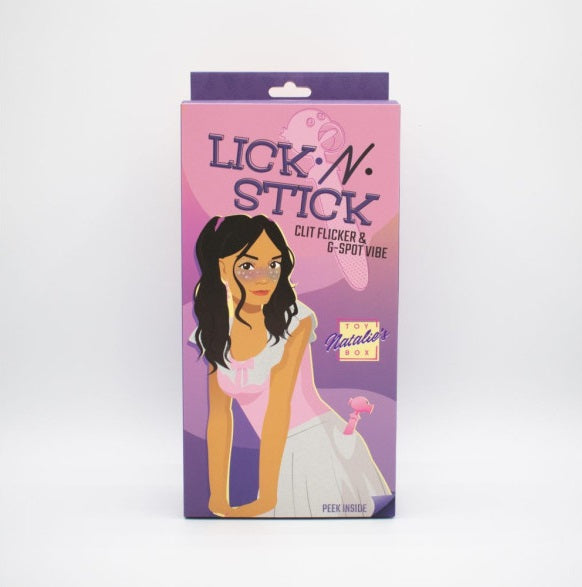 Natalies Toy Box Lick N' Stick Clit Flicker G-Spot Vibrator