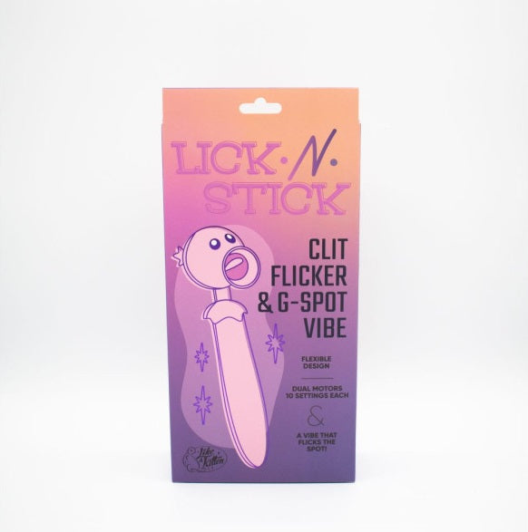 Natalies Toy Box Lick N' Stick Clit Flicker G-Spot Vibrator