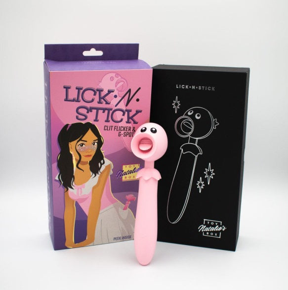 Natalies Toy Box Lick N' Stick Clit Flicker G-Spot Vibrator