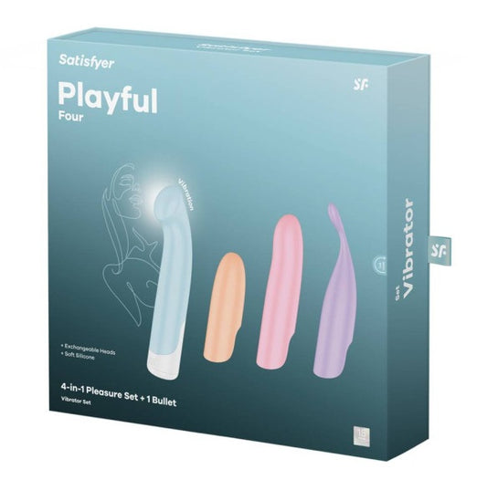 Satisfyer Playful Four - 4-in-1 Interchangeable Vibrator Set