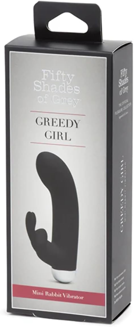 Fifty Shades of Grey Greedy Girl Rechargeable Mini Rabbit Vibe Black