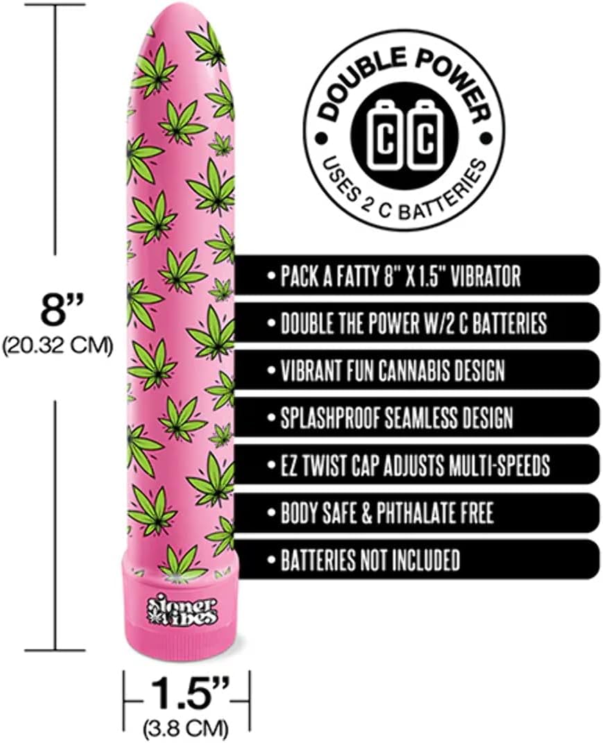 Global Novelties | Stoner Vibes Vibrator Pack A Fatty Pink Kush